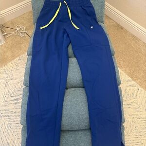 Figs Electric Blue Yola High-Waisted Skinny Scrub Pants ST